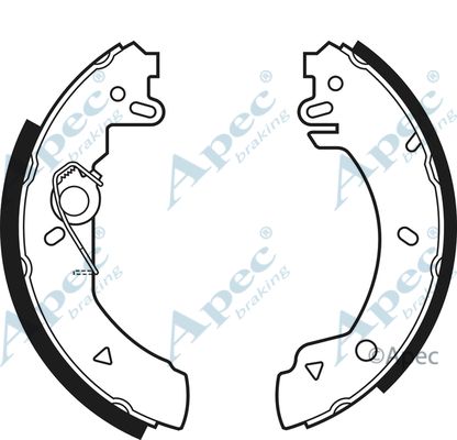 APEC BRAKING Bremžu loku komplekts SHU466